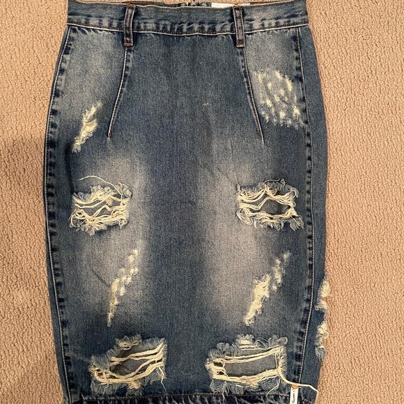 ONE Teaspoon Denim Skirt - Picture 1 of 3